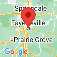 Map of Fayetteville, AR US